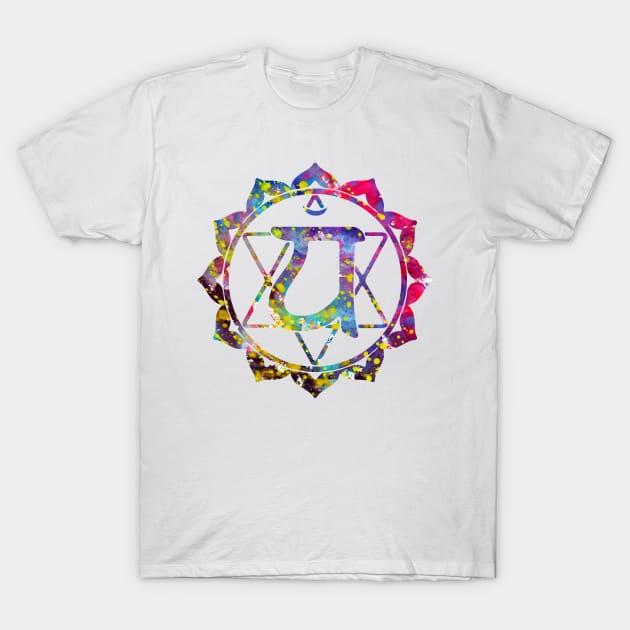 Heart Chakra T-Shirt by erzebeth